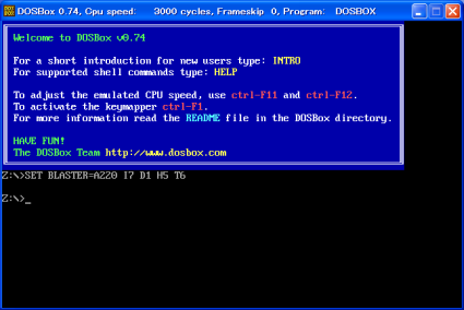 DOSBox起動 - 3